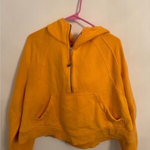 Lululemon Athletica Orange Half-Zip Hoodie